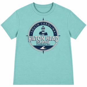 Hilton Head Compass Seal Lighthouse T-Shirt