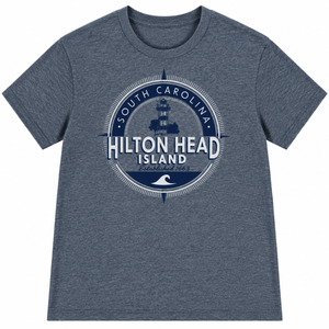Hilton Head Compass Seal Lighthouse T-Shirt