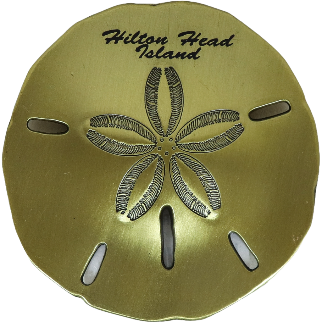 Hilton Head Island Metal Sand Dollar Magnet