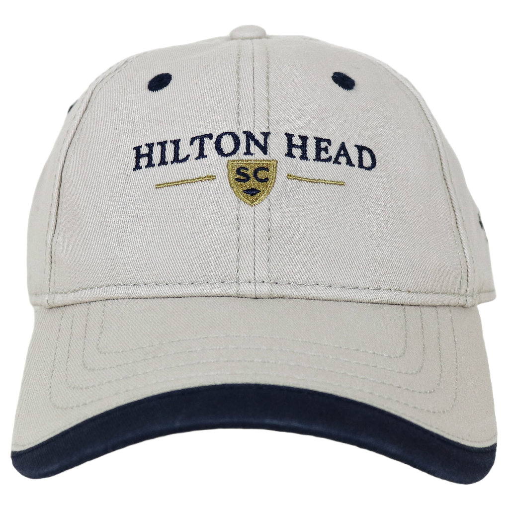 Hilton Head Fishing Hook Hat Cap Legacy 92 Relaced Twill