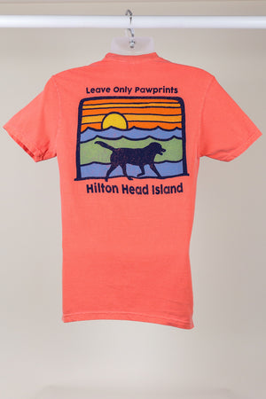 Hilton Head Island Leave Only Pawprints T-Shirt
